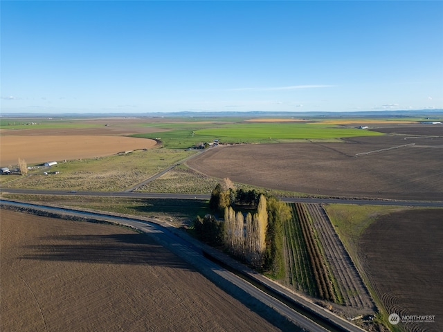 bird's eye view featuring a rural view