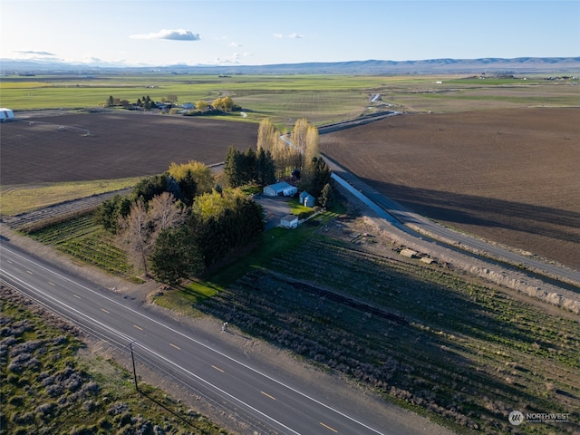 bird's eye view featuring a rural view