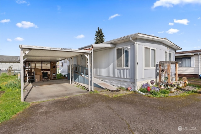 view of manufactured / mobile home