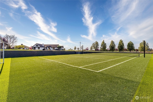 view of tennis court