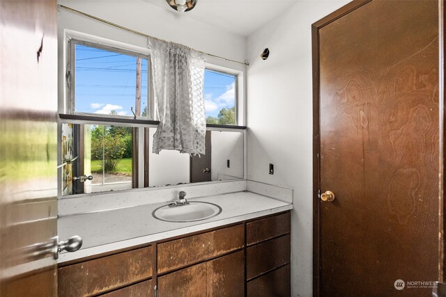 bathroom featuring vanity