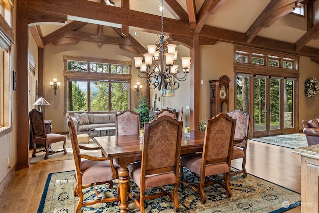 1450 Pinegrass Loop, Cle Elum, WA 98922 - dining area featuring a chandelier and light wood-style floors