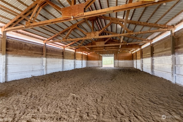 view of horse barn