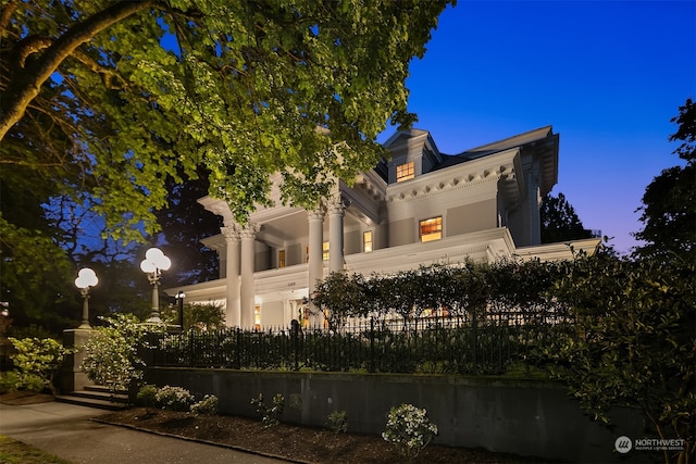 view of front of home