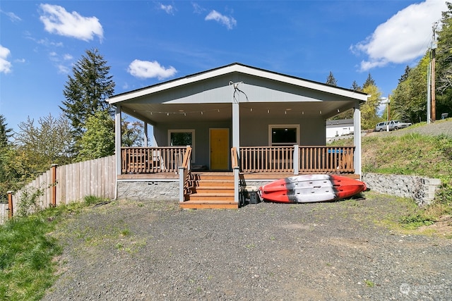 view of front of property