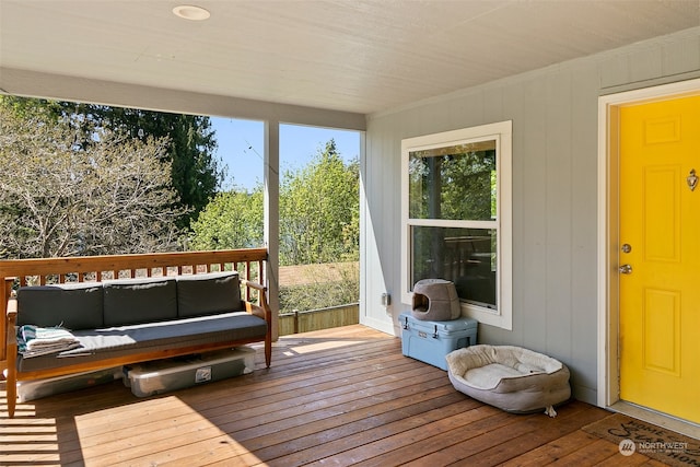 view of sunroom / solarium