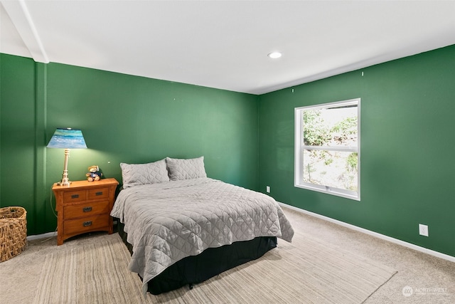 bedroom featuring carpet floors