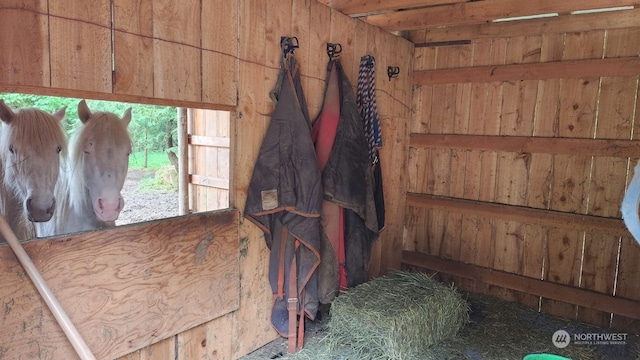 view of horse barn