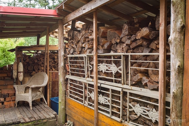 view of horse barn