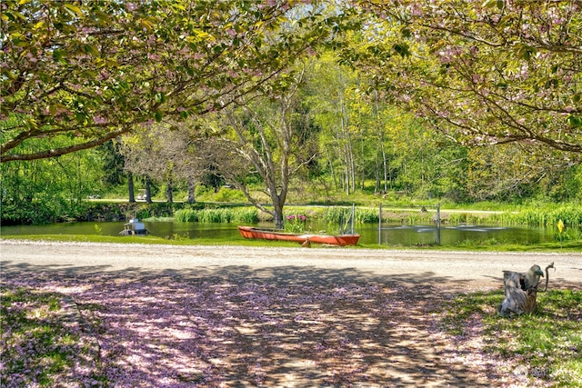 view of nearby features featuring a water view