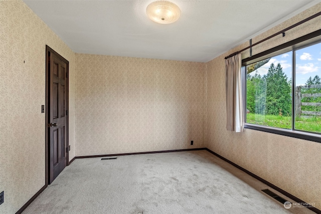 unfurnished room with carpet flooring