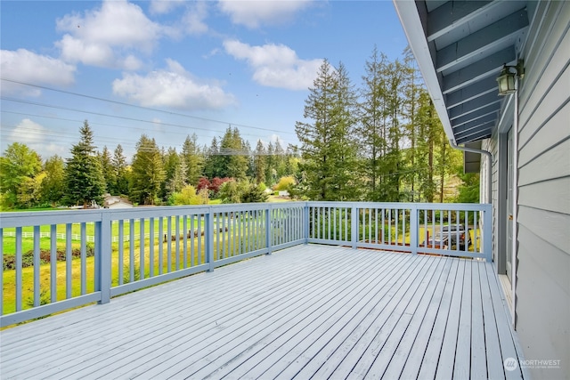 view of wooden terrace