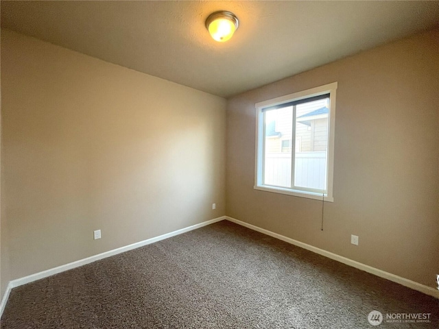 view of carpeted empty room