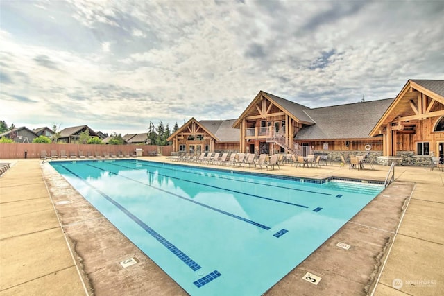 view of pool with a patio area