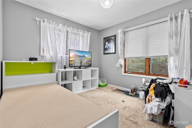 bedroom featuring carpet floors