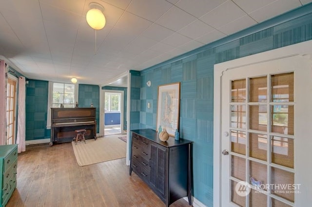 interior space featuring wood-type flooring