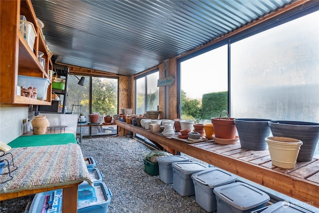 view of sunroom / solarium