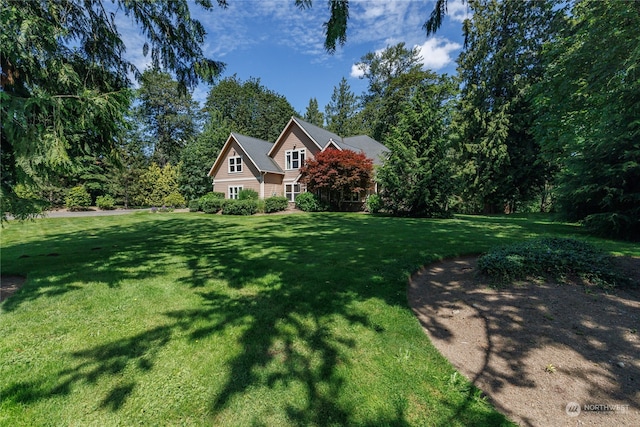 view of property with a front yard