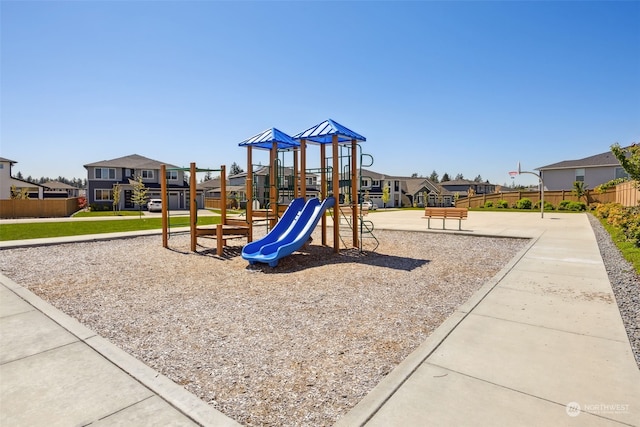 view of jungle gym