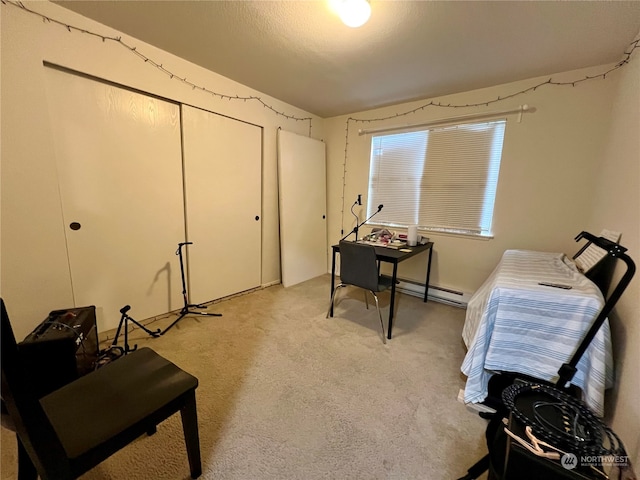 712714 142nd Pl SE, Bellevue, WA 98007 - office featuring light colored carpet and a baseboard radiator