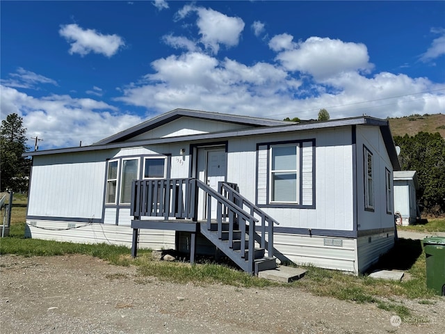 view of manufactured / mobile home