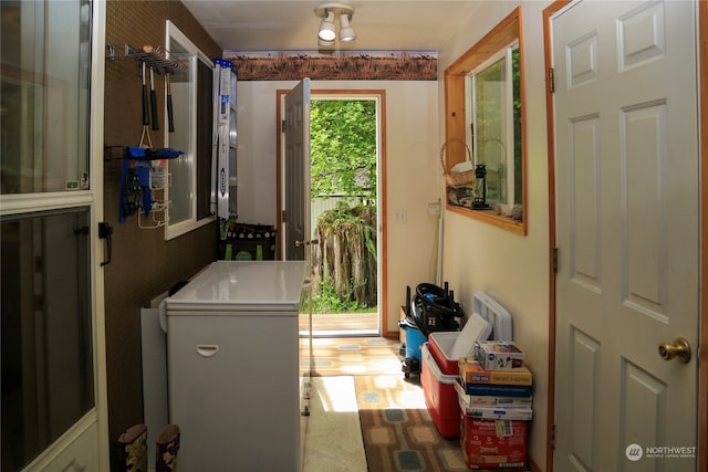 view of laundry area