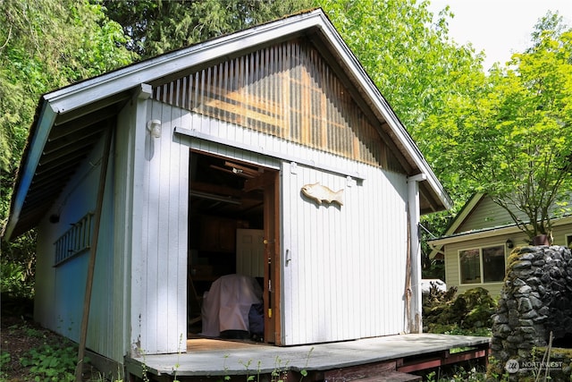 view of shed / structure