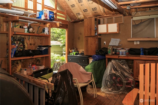 interior space featuring hardwood / wood-style flooring