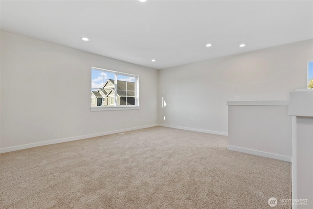 view of carpeted empty room