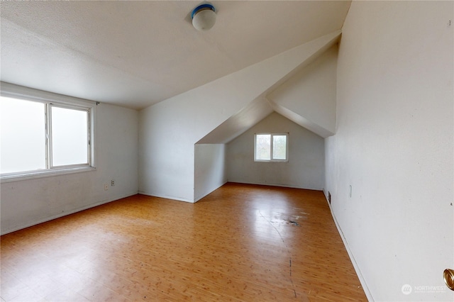 additional living space with lofted ceiling