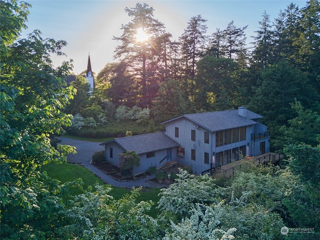 view of birds eye view of property