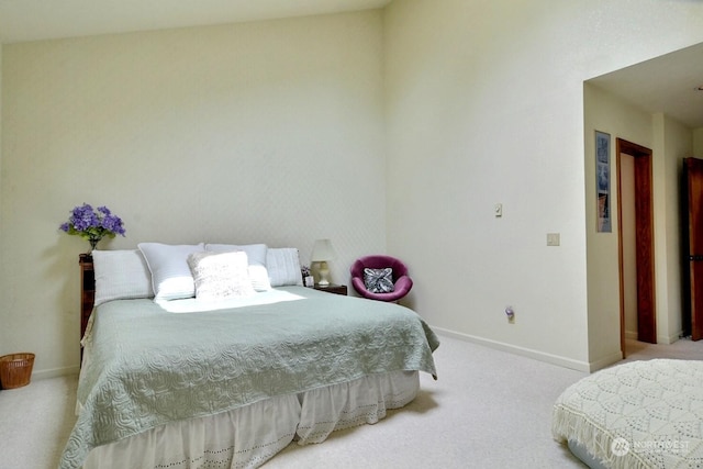 bedroom with carpet floors