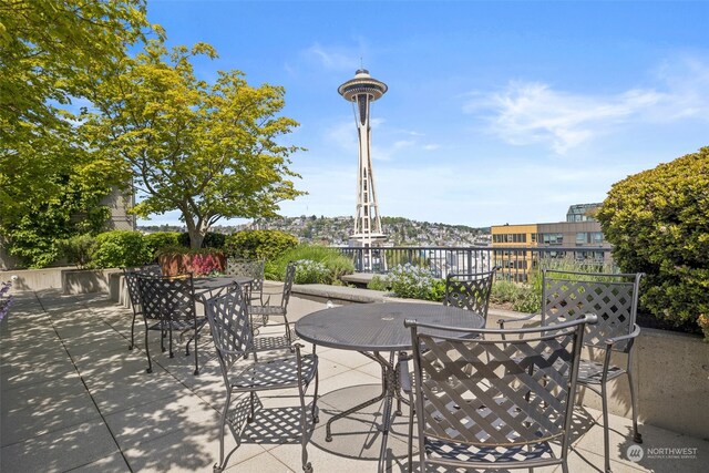 view of patio / terrace featuring outdoor dining space