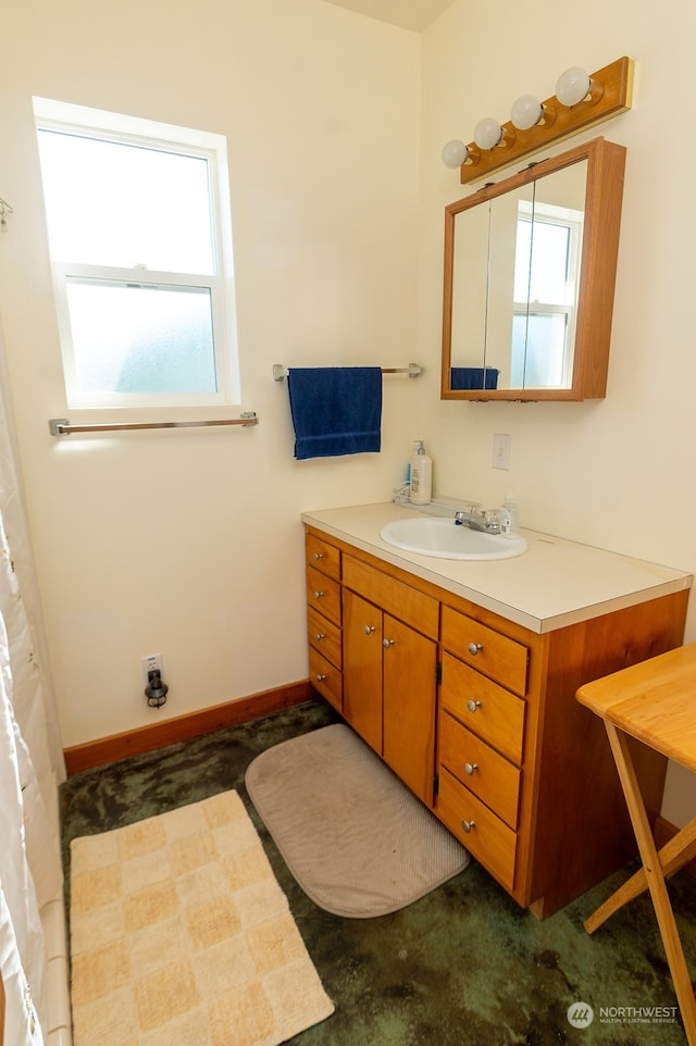 bathroom featuring vanity