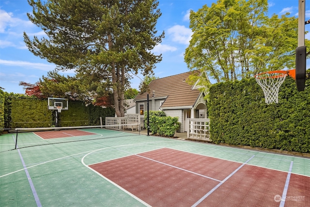 view of sport court