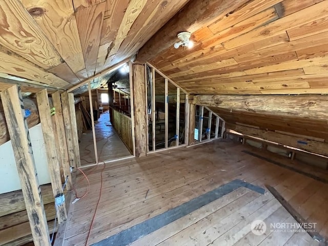 view of attic