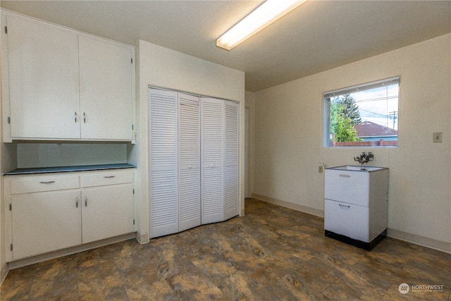 interior space with white cabinets