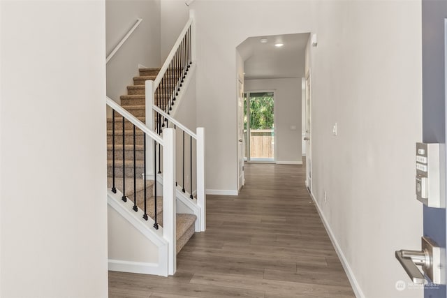 interior space featuring hardwood / wood-style floors