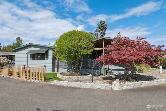 view of front of home