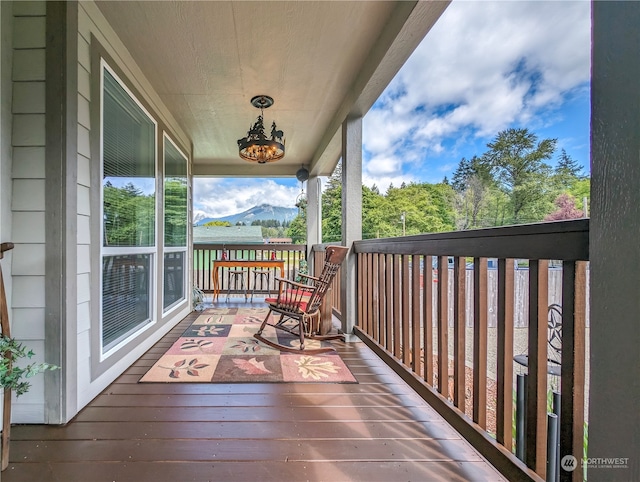 balcony with a porch