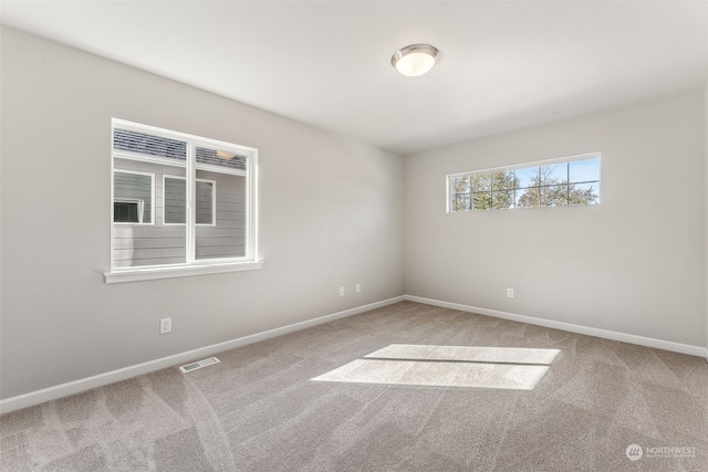 view of carpeted empty room