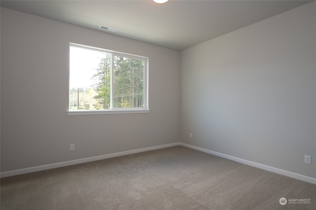 unfurnished room with carpet floors