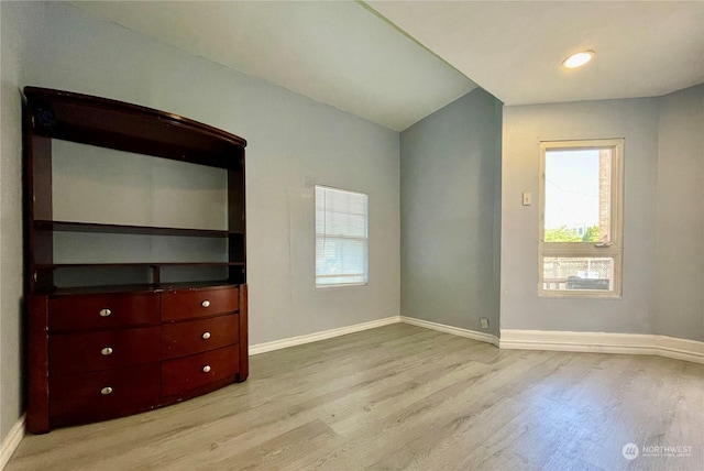 interior space featuring light wood-type flooring