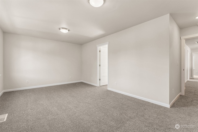 view of carpeted empty room