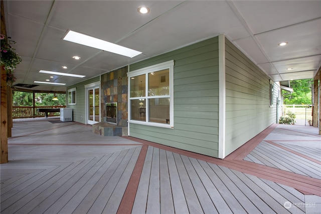 view of wooden terrace