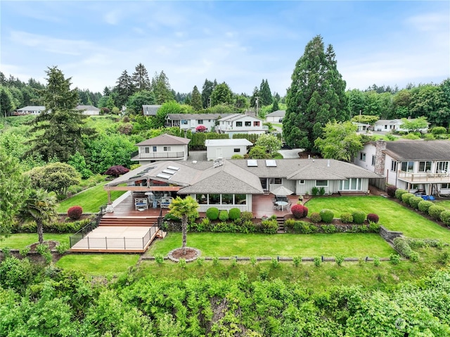 birds eye view of property