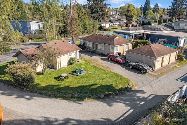 birds eye view of property