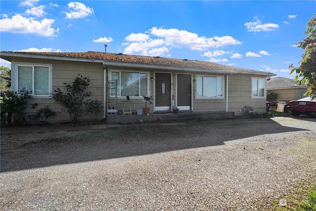 view of front of home