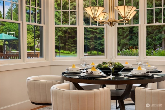 view of sunroom / solarium