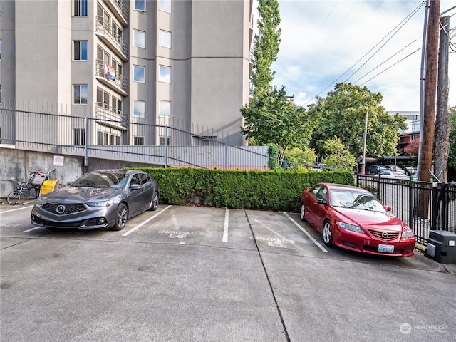 view of vehicle parking